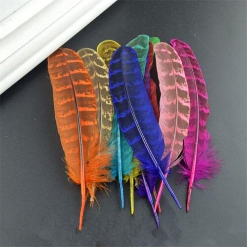 Sale 20 PCS/Lot High Quality Natural pheasant feather 4-6"/10-15cm color and dyed feathers DIY jewelry accessories cheap plumes