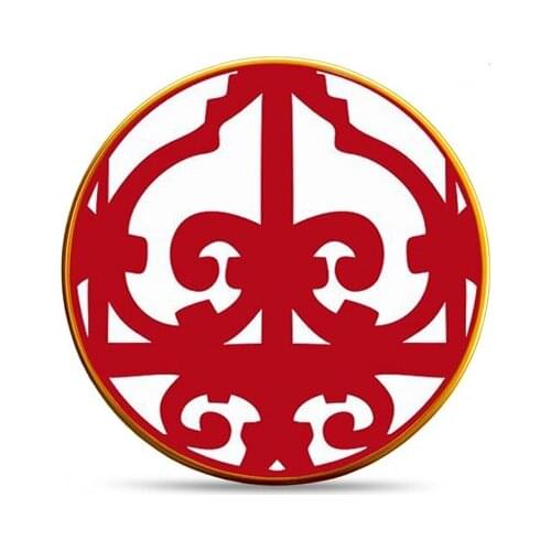 Majida Service Plate 6 Pieces 25 Cm Scarlet