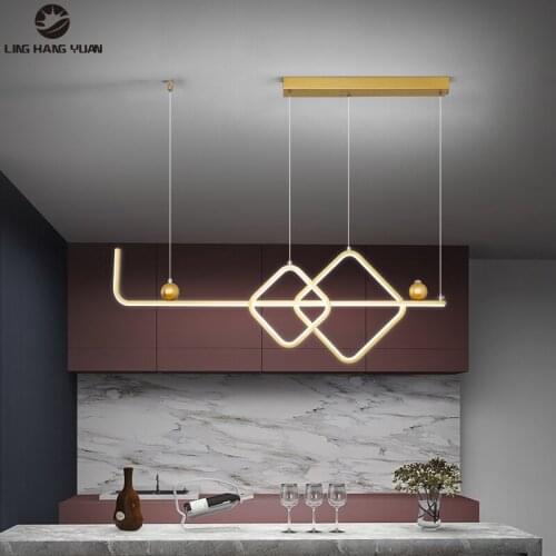Suspension luminaire Modern Led Chandelier L90cm Hanging Lamp Chandelier Lighting for Living room Dining room Kitchen Lustre LED