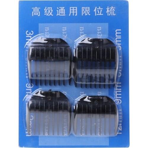 4Pcs Universal Hair Clipper Limit Combs Guide Guard Attachment Size 3.6.9.12mm