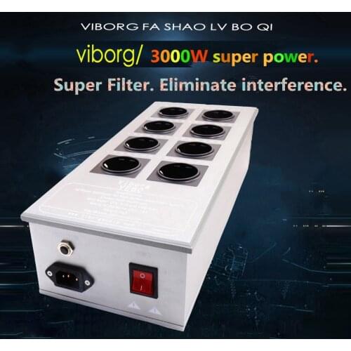 VE80 high-end audio power supply filter European HIFI power amplifier power purification filter socket / 8 bit
