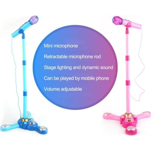High quality Children Kids Musical Toys Karaoke Microphone Musical Toys Birthday Gifts Intelligence Development Toys Stand Type