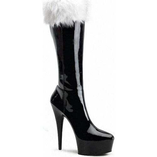 2018 Fashion Design Women Knee High Boots Sexy Bottom High Heels Suede and Pu Leather Women Boots Autumn and Winter Shoes