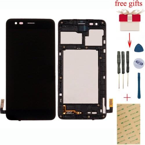 100% Test for LG K4 2017 M160 M151 LCD Display Panel Monitor Module + Touch Screen Digitizer Sensor Glass Assembly with Frame