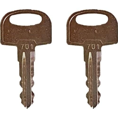 2)KEY 701 For New Style Ditch Witch Equipment Ignition Start Starter Key