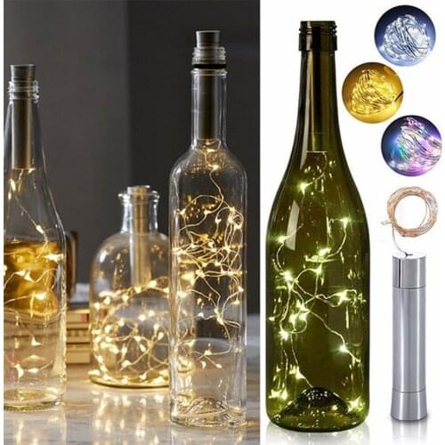 20/10 LED Beautiful Cork Shaped Wine Bottle Starry String Lights For Wine Bottle Christmas Wedding Home Party Decoration