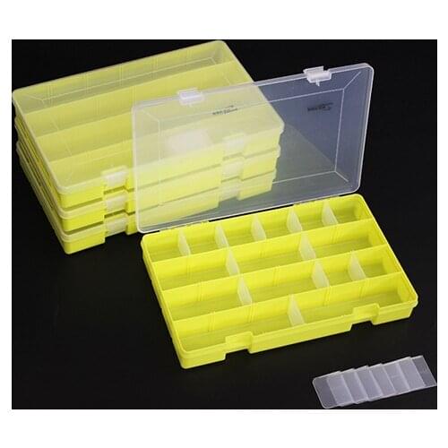 36*23*5CM DIY Fishing Tackle box Visible Plastic Fishing Lure Box Large Capacity Transportable Storage Box Case Accessories J404