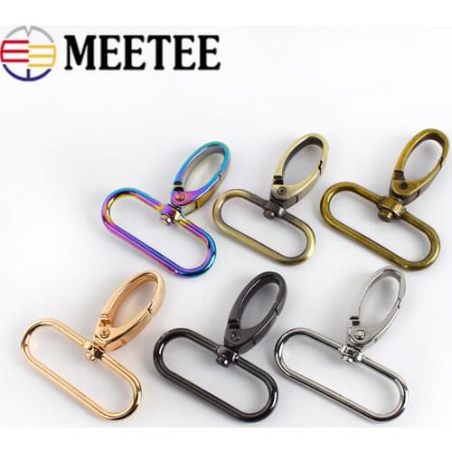 5pcs 16-38mm Metal Strap Buckles Webbing Lobster Clasp Snap Hook Handbag Hangers DIY KeyChain Leather Part Accessories