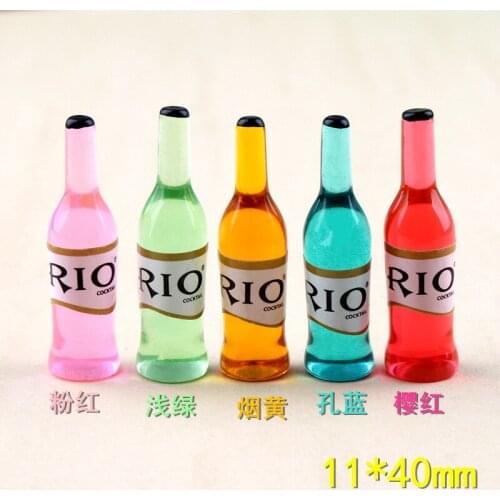 5pcs Mini RIOi Bottle Scale Models Dollhouse Miniature Toy Doll Food Kitchen living Room Accessories Kids Decoration Home Decor