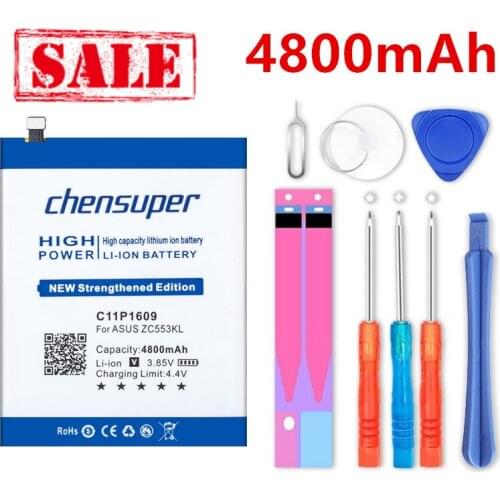 Chensuper 4800mAh C11P1609 Battery for ASUS Zenfone 3 max 5.5" ZC553KL X00DDA+tools