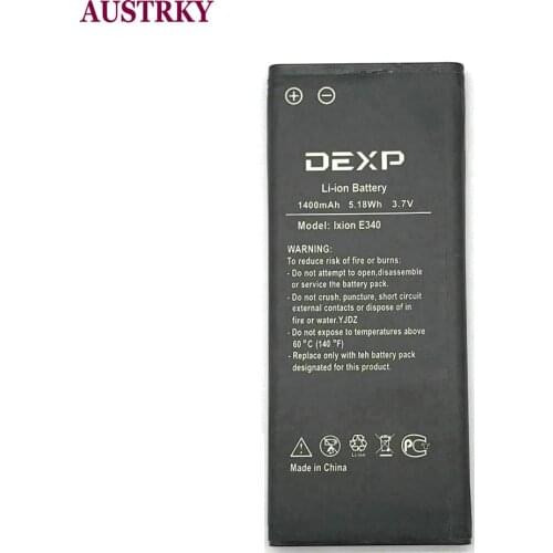 New High Quality E340 1400mAh battery Repalcement For DEXP Ixion E340 phone +Tracking Number