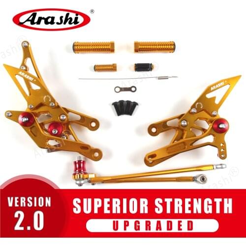 Arashi Adjustable Footrest For HONDA CBR1000RR 2004 2005 2006 2007 Foot Pegs Rider Rear Sets Rearset CBR 1000 RR 04 05 06 CNC