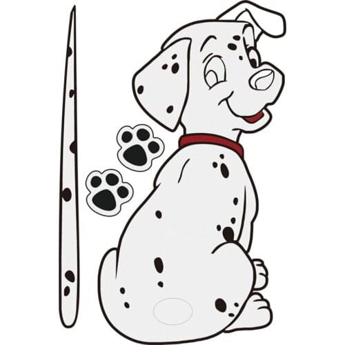 Car Dog Moving Tail Paws 3D Stickers Auto Rear Windshield Vehicle Window Wiper Cartoon Decal