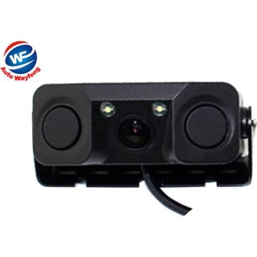 Car Video Parking Camera Sensor Rear View Camera with 2 Sensors Indicator Bi Bi Alarm Car Reverse Radar Assistance System