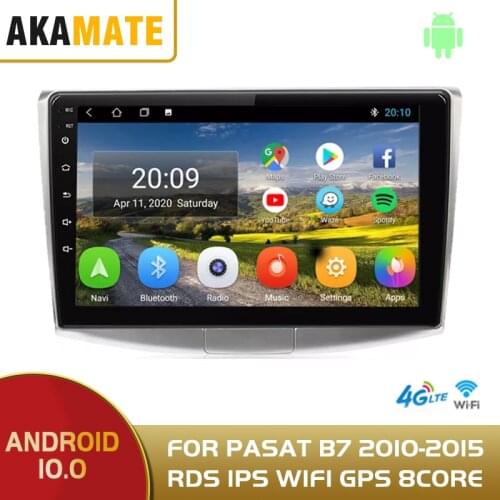 Android10.0 Car Radio For PASSAT B7 2010 -2015 Support Bluetooth WIFI GPS RDS IPS Touch Screen Car Video Player Car Stereo