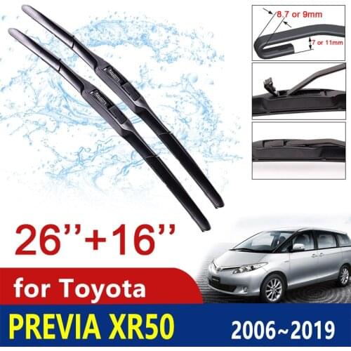 Car Wiper Blade for Toyota Previa 50 2006~2019 XR50 Estima Tarago Front Windscreen Windshield Wipers Car Goods 2007 2008 2018