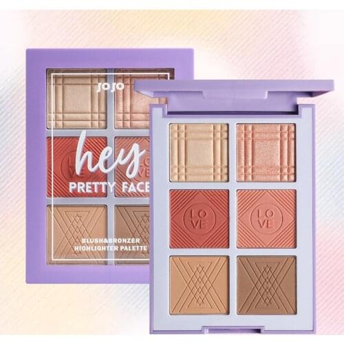 High Gloss Blush Trimming Three In One Compact Powder For Women Toiletries