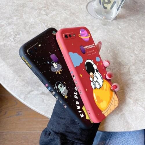 For OPPO F5 Youth F9 Pro F11 PRO F15 Cartoon space astronaut pattern case