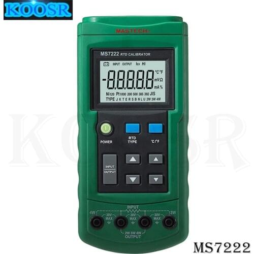 MASTECH MS7222 RTD Resistance Temperature Detector Calibrator Measuring Simulating 7 RTDs diagnostic-tool