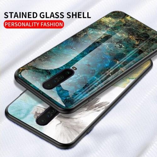 For Xiaomi Redmi K30 Case Luxury Marble Grain Hard Tempered Glass Protective Back Cover Case for xiaomi redmi k30 5G
