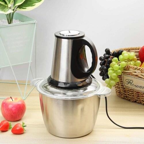 500W 3L Capacity 3 Speeds Meat Grinder Stainless Steel 4 Blades Electric Meat Chopper Mincer Slicer Food Mixer Kitchen Blender