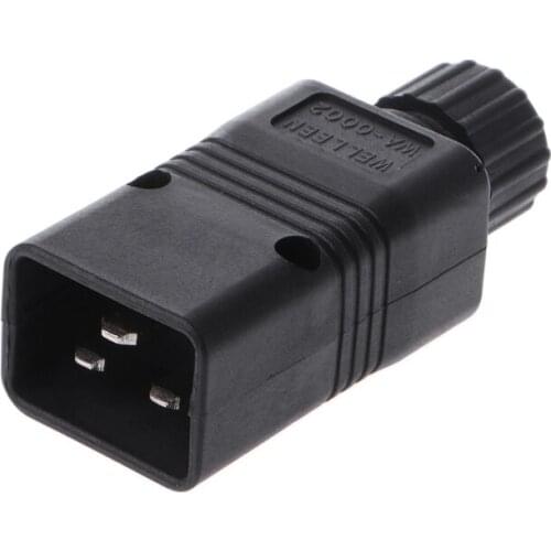 HX6A IEC 320 C20 Male Connector Power AC Power Plug Computer 16A 250V
