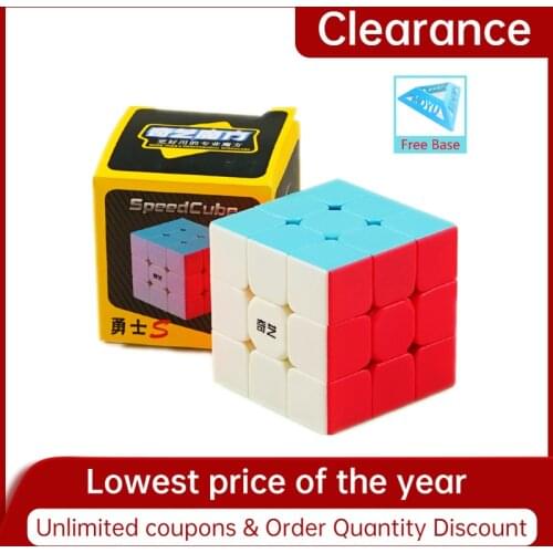 Dropshipping Qiyi Warrior S/W 3x3x3 Magic Cube Colorful Antistress 3x3x3 Learning Educational Puzzle Cube For Children Gifts
