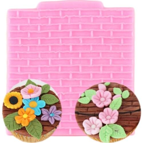 Stone Texture Wall Rock Silicone Mold Lace Mat Chocolate Fondant Cake Bread Decorating DIY Baking Cookies Mould