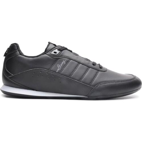 Sneaker Mens Casual Shoes Sport Black Color White Sole Lace-Up All Seasons Normal Fit High Sole Walking Running Shoes Sports Fashion Comfortable Breathable Lightweight Bestselling Dakar