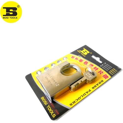 BOSI 50mm Brass Padlock Master Lock With 4pc Keys
