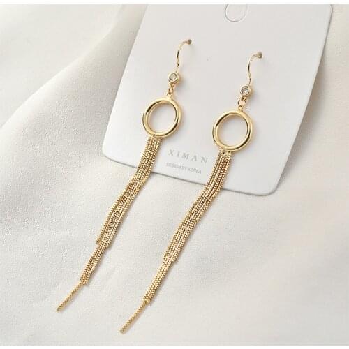 Diy jewelry making 10pcs/lot copper decoration geometric Chain shape charms earrings accessory