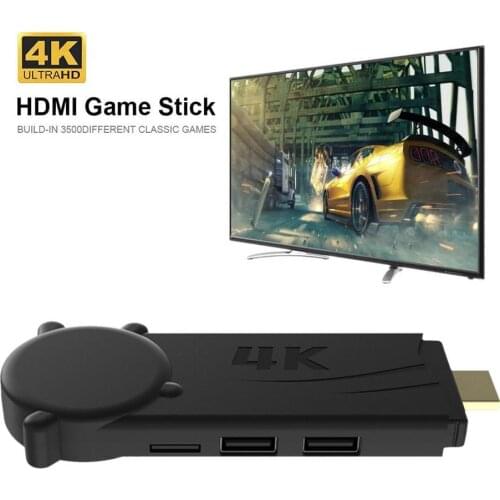 PK-08 4K HDMI-compatible HD Game Stick With Controllers For Retro Games And Cables 4K HD Game Stick Wired Controller