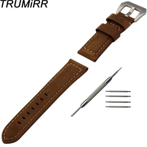 Italian Genuine Calf Leather Watchband 20/22/24mm for Hamilton Men Women Watch Band Wrist Strap Stainless Steel Buckle Bracelet