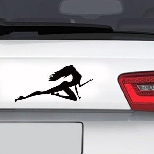 Removable Beauty dancing Car Sticker Automobile Decal decoration ANY SIZE Vinyl sexy Car Rear window door Sticker decor HY1768