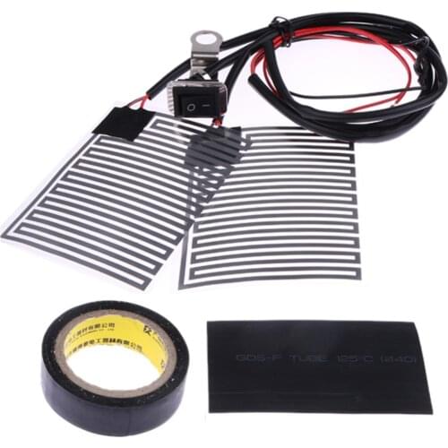 Universal Heated Grips 12V Motorcycle Electric Heating Handle Kit Refit Hand Set Universal Electric Heating Insert Handlebar Pad