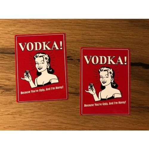 Vodka Aufkleber Bar Garage Bollerwagen Tuning Party Fun Saufen Alkohol #406 car decor stickers