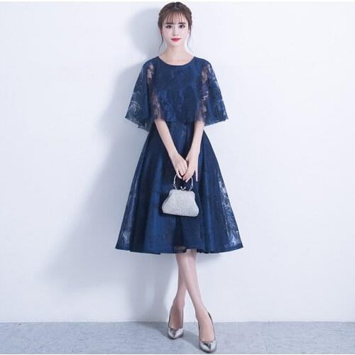 Female Sexy Lace Qipao Cloak Sleeves O-Neck Pleated Evening Party Dress Gown Bandage Perspective Cheongsam Flower Mesh Vestidos