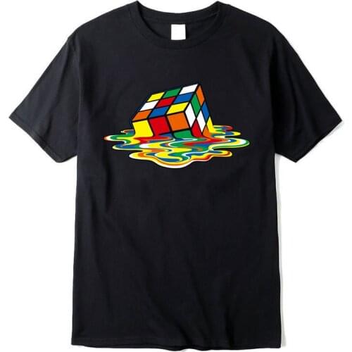 2021 Rubiks Cube Print T-Shirts Men Women Fashion Magic Cube Streetwear Pure Cotton T Shirt Harajuku Tees Tops Clothing Unisex