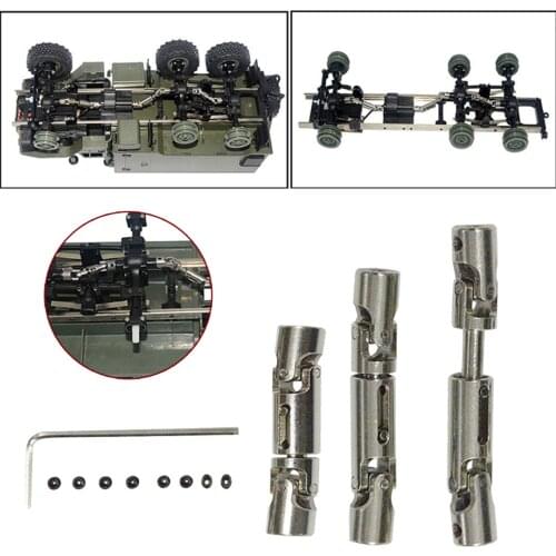 3pcs RC Car Upgrade Metal Drive Shaft Tool For WPL B36 B16 6WD 1/16 RC Car Kit Set DIY Accessories Parts
