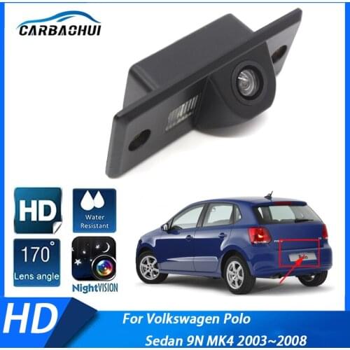 Car Reverse Camera HD CCD back up camera High quality RCA For Volkswagen Polo Sedan 9N MK4 2003 2004 2005 2006 2007 2008