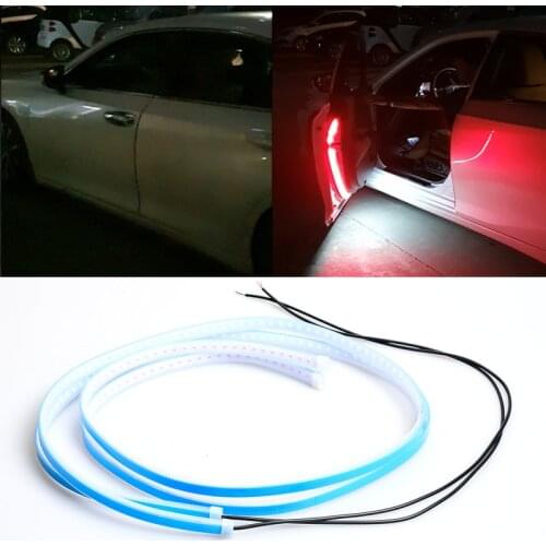 Car Accessories Trim Strip With Light Lu Xun LC200 Warning LED Brake Light Ambient Tail Door Bright Bar For 16-20 Land Cruiser