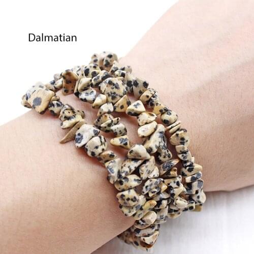 High Quality 5-8mm Natural Dalmatian Jaspers Chip Freeform Gravel DIY Gems Loose Beads For Diy Jewelry Making Accessories