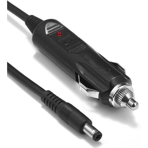 DC 5.5 x 2.1mm 12V Car Charger Auto Cigarette Lighter Power Adapter 18AWG 1m 3m 5m Cable For Car Truck Bus Camera DVD Player