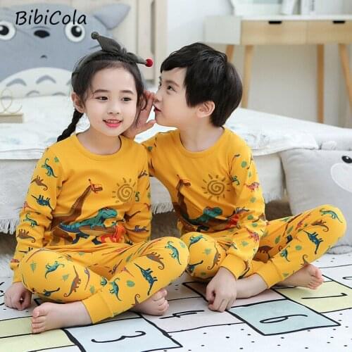 Children Pajamas Set Boys Cotton Clothes Pants Set Cartoon Sleepwear Kids Pajamas For Girls Toddler Baby Outfits Child Pyjamas