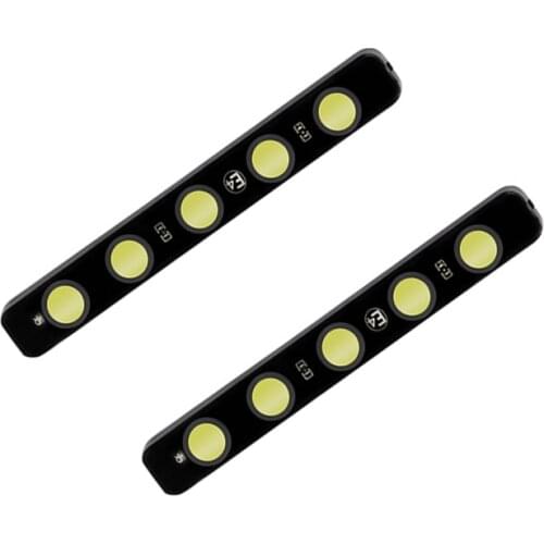 2Pcs/Pair Universal Car DRL High Power 5LED Daytime Running Light 6000K White Color LED Fog Lamp Driveing Light