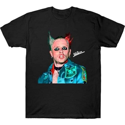 The Prodigy Keith TShirt Short Sleeve Graphic Tee Women Men Cute Popular Graphic TShirt Black