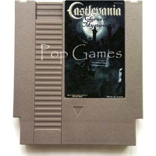 Castlevania Chorus of Mysteries 72 Pin Game Cartridge for 8 Bit Video Game Console Region Free English Language