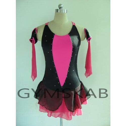 2018 New Style Figure Skating Dress Womens Girls Customized Ice Skating Dress Gymnastics Costume 8087