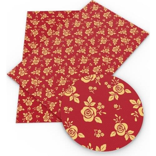 New 20*33cm Heart Dot Flower Faux Synthetic Leather For Bow-knot bags Wallet Phone Cover Scrapbook DIY,1Yc8015