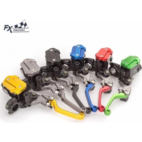 Dirt Bike Motorcycle Master Cylinder Reservoir Hydraulic Brake Clutch Lever 7/8 " For Kawasaki KX85 KX65 KX 65 85 2001 - 2015